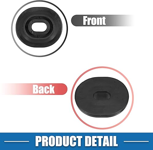 Miniatura 6 de Buje de montaje del radiador del coche 1K0121367F Soporte del radiador para Volkswagen para Audi Negro (juego de 2)