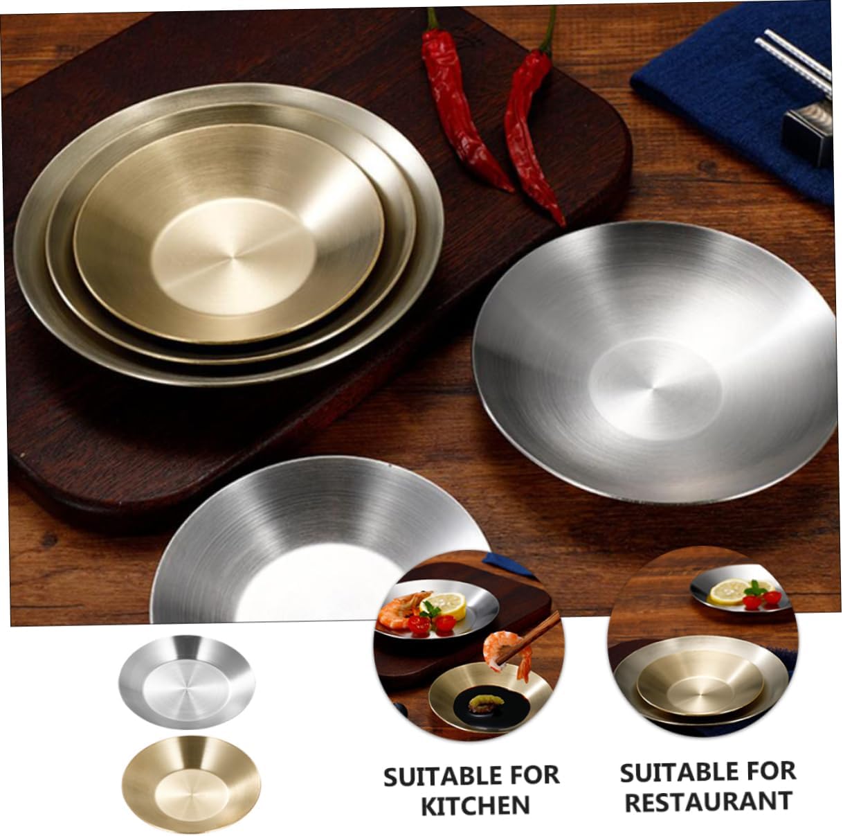 2pcs Sauce Dishes Multi Use Side Dish Bowls for Dipping Sauces Condiments Appetizers Easy to Clean for Home and Restaurant Use