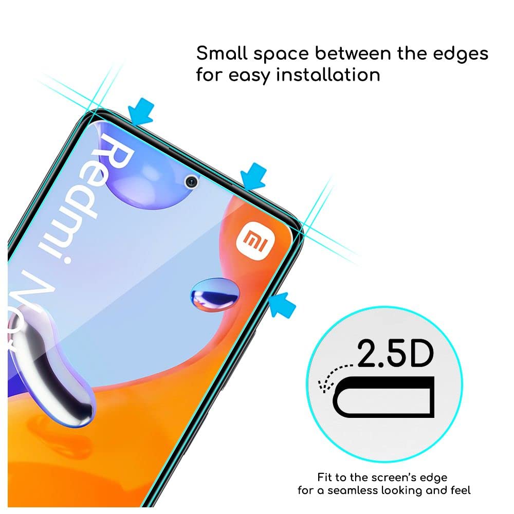 ebestStar - Vetro Temperato x2 per Xiaomi Redmi Note 11 Pro, 5G, Pellicola Protezione Schermo, Antiurto