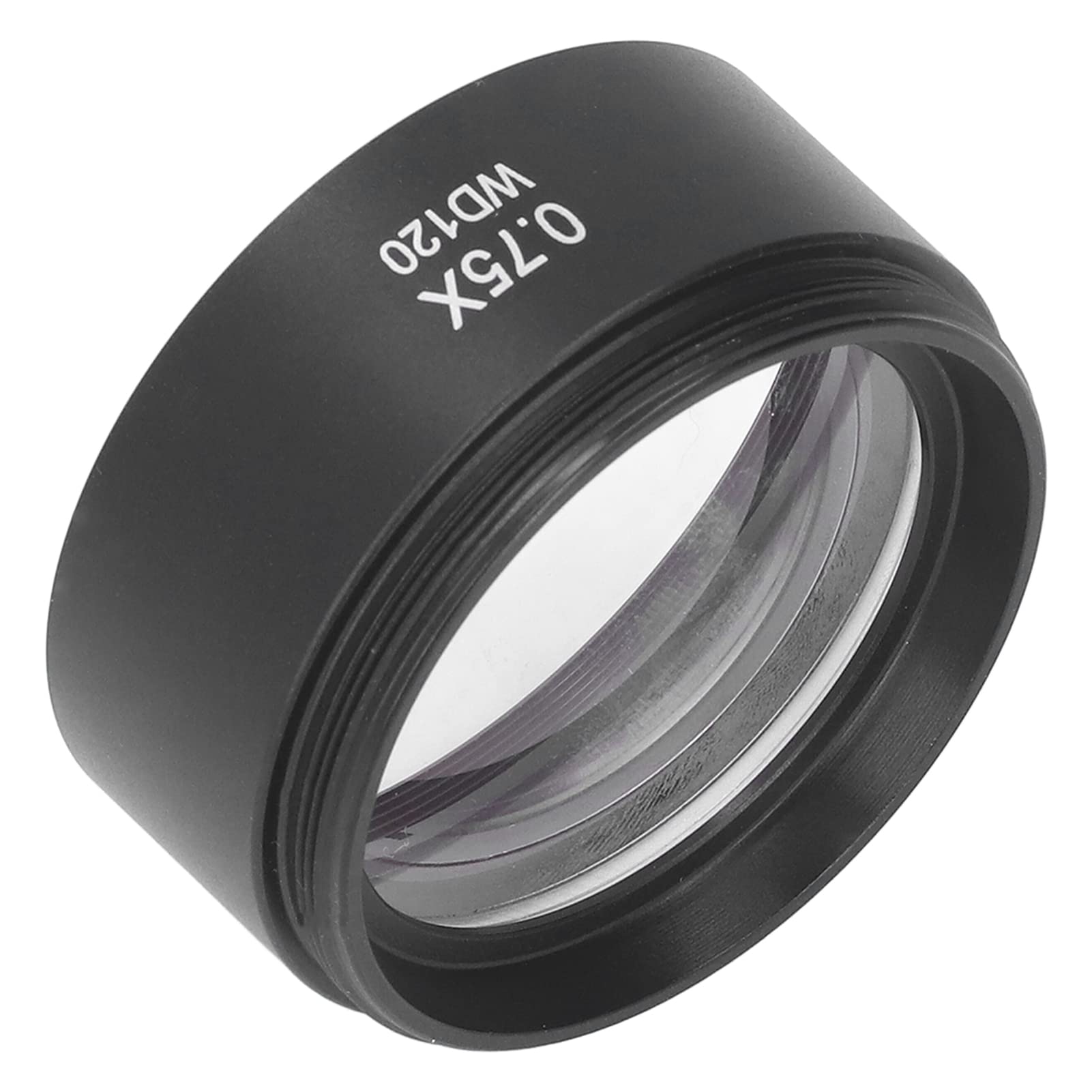 ViaGasaFamido Accesorio de Lente de Microscopio, Lente de Microscopio 0,75X 120mm Lente Barlow M48 Interfaz Ocular para Reemplazo Estéreo de Laboratorio, Lentes