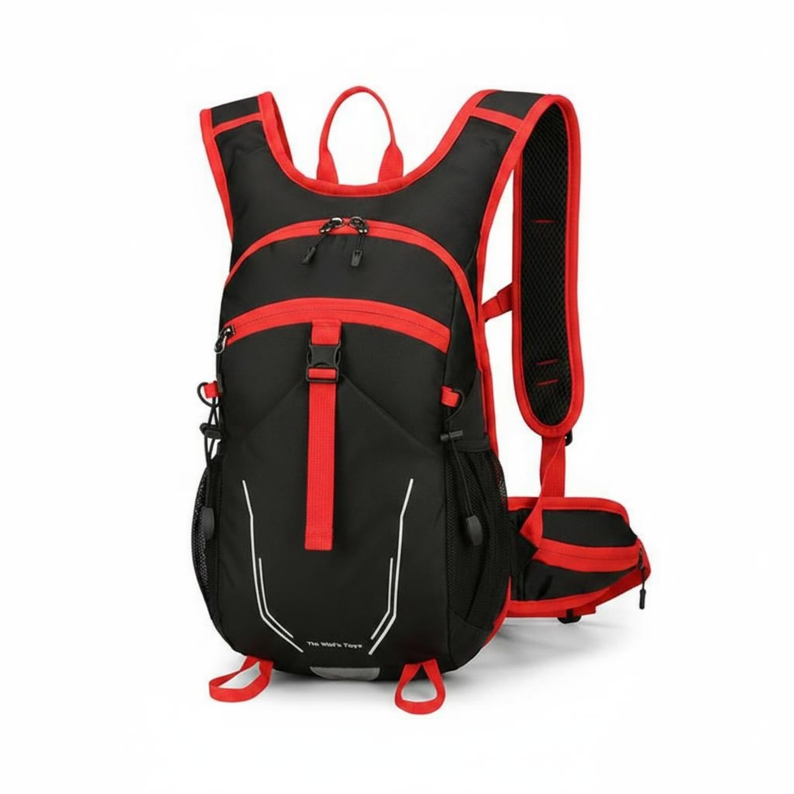 myaddiction hiking backpack waterproof travel backpack water-resistant cycling daypack, red