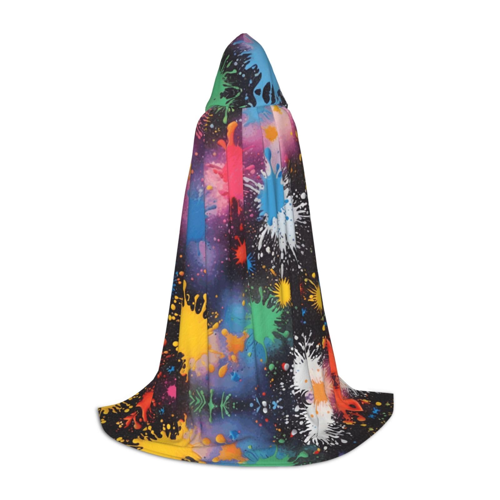 Cape à capuche pour affirmer votre singularité grâce à son imprimé coloré - 8