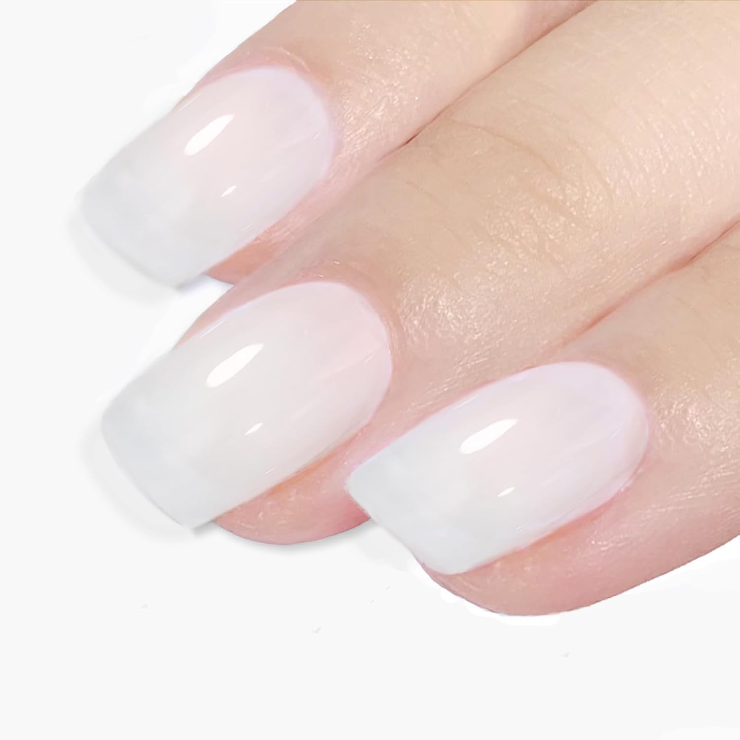 Aieenjor Milky White Gel Nail Polish, Jelly Nail Polish