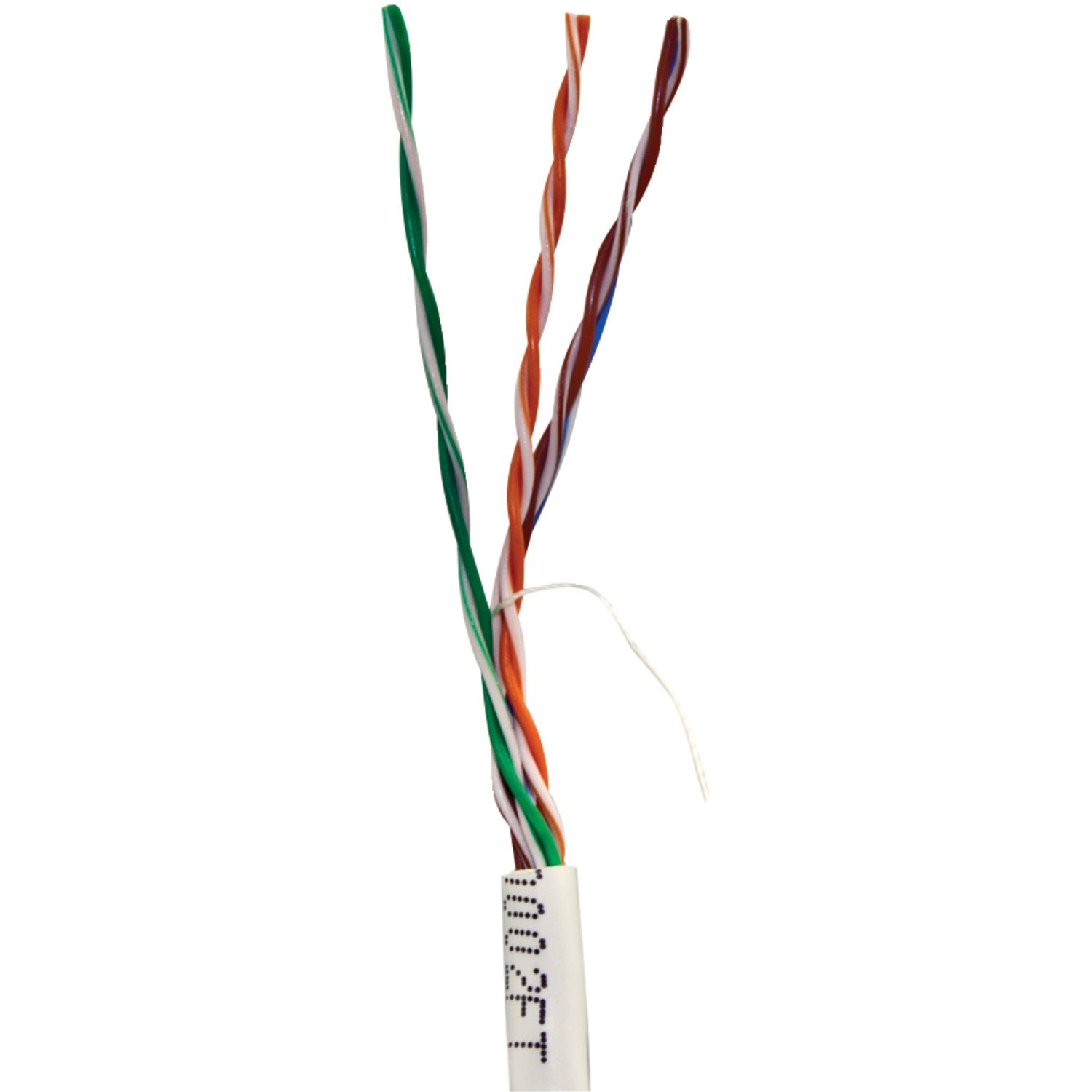 Vericom MBW5U-01441 CAT-5E UTP Solid Riser CMR Cable, 1,000ft (White)