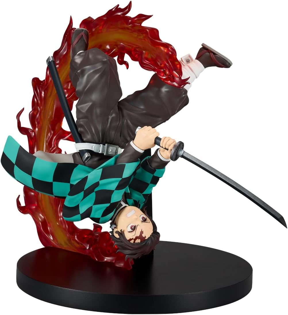 Tanjiro Kamado Demon Slayer: Kimetsu No Yaiba, Vibration Stars Plus, 12 cm, Multicoloured, BP29068P, Ideal for Anime Fans