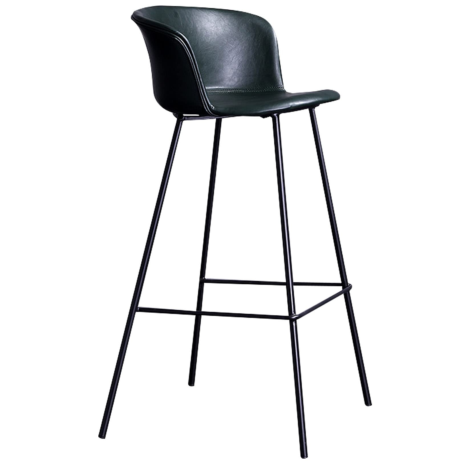 Tabourets de bar en cuir synthétique avec repose-pieds, capacité de 150 kg