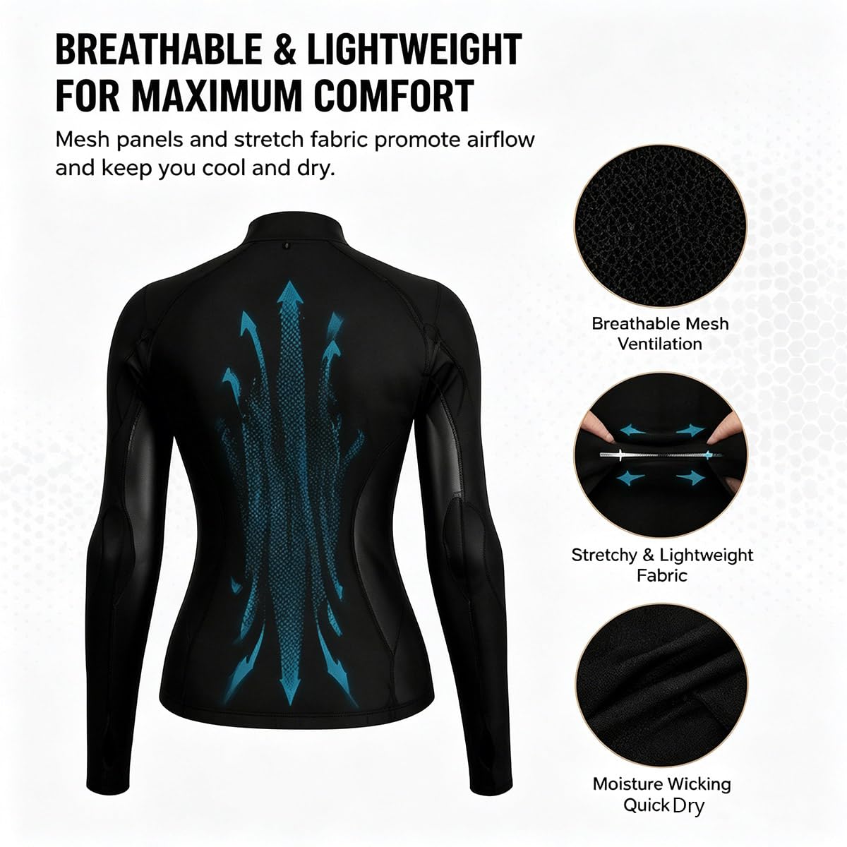 Veste Moto Femme Protections CE, Blouson Moto Mesh Respirant | Protections Amovibles, Tissu Mesh Léger, Détails Réfléchissants, Haute Visibilité, Équipement Moto