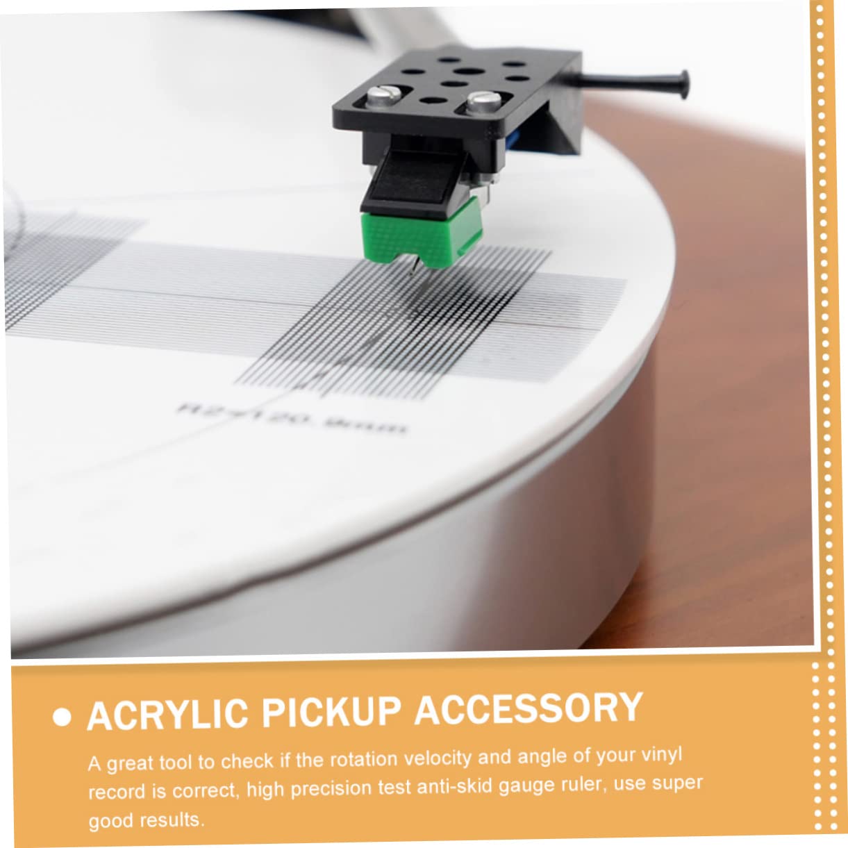 Righello di Calibrazione Antiscivolo per Pickup di Dischi in Vinile Misuratore di Allineamento per Giradischi Strumento di Allineamento per Testine di Dischi in Vinile