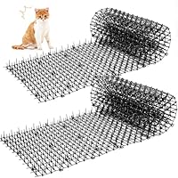 Kyrieval 2 Stück 30 x 200 cm Dornengitter Gegen Katzen, Katzengitter, Katzenabwehrmatte, Katzenabwehr Garten, Anti-Katzen-Katzenschreck für Garten
