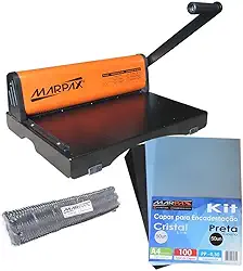 Kit Encadernadora PMX-15 + 100 Capas e 100 Espirais 17mm