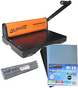 Kit Encadernadora PMX-15 + 100 Capas e 100 Espirais 17mm
