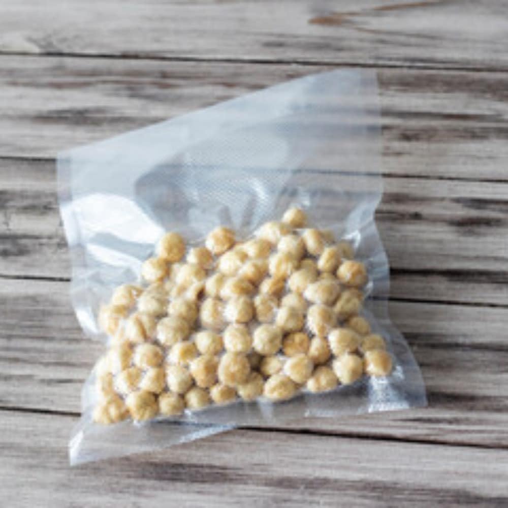 Bolsas para envasar al vacío alimentos termosellables compostables opacas gofradas 20 x 24 cm 100 unidades