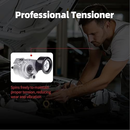 Miniatura 6 de CUGANO Conjunto de tensor de correa compatible con Chevrolet Aveo Aveo 5 2009-2011 Pontiac G3 Wave 2009-2011 Suzuki Swift+ 39160