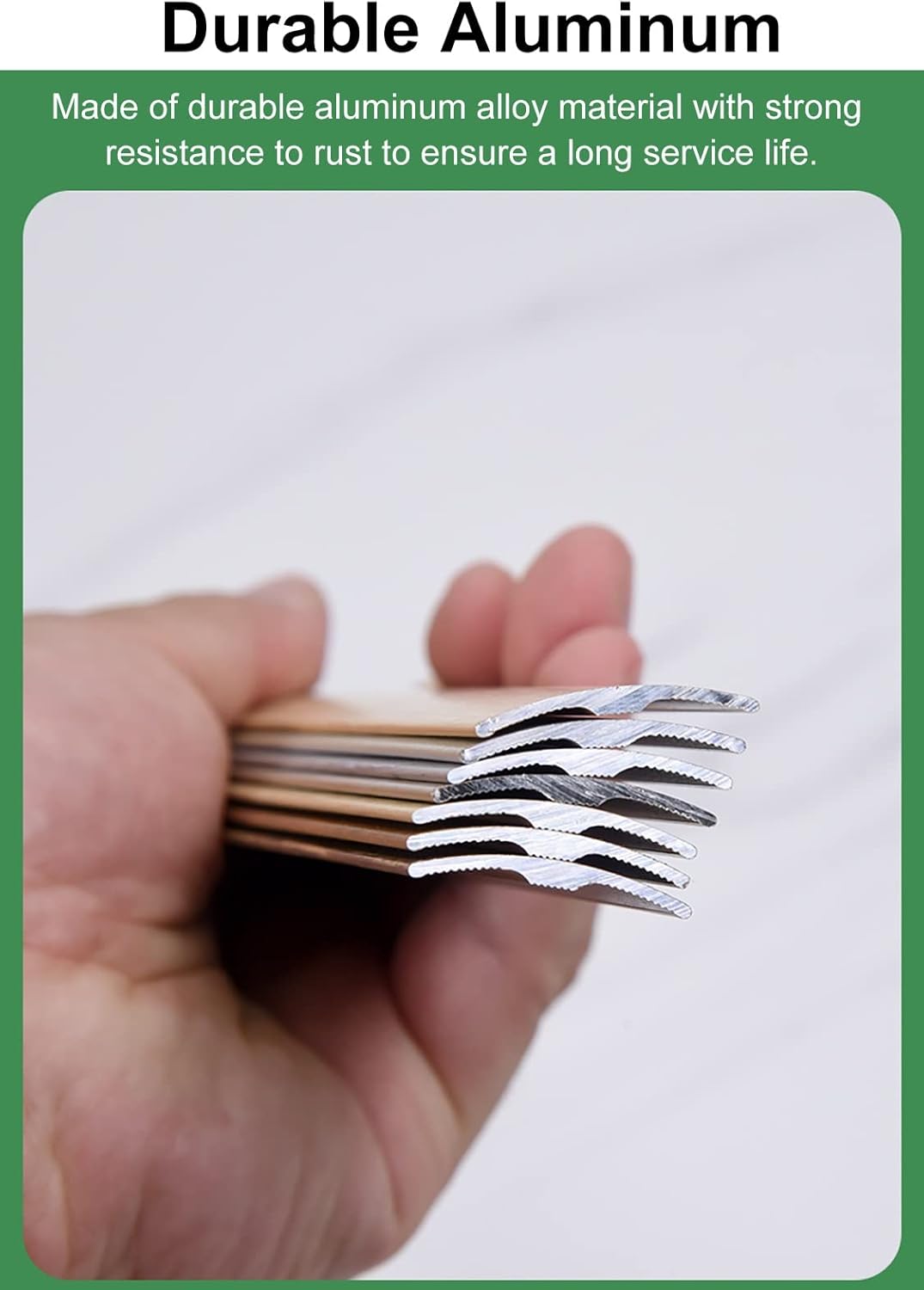 Floor Transition Strip Floor Divider Strip, Transition Threshold Strip Wood to Tile Opaque Transition Strip,Thickening Arc Threshold Strip for Indoor Floor,Cover Strip for Uneven Floor Wood Floor Edge