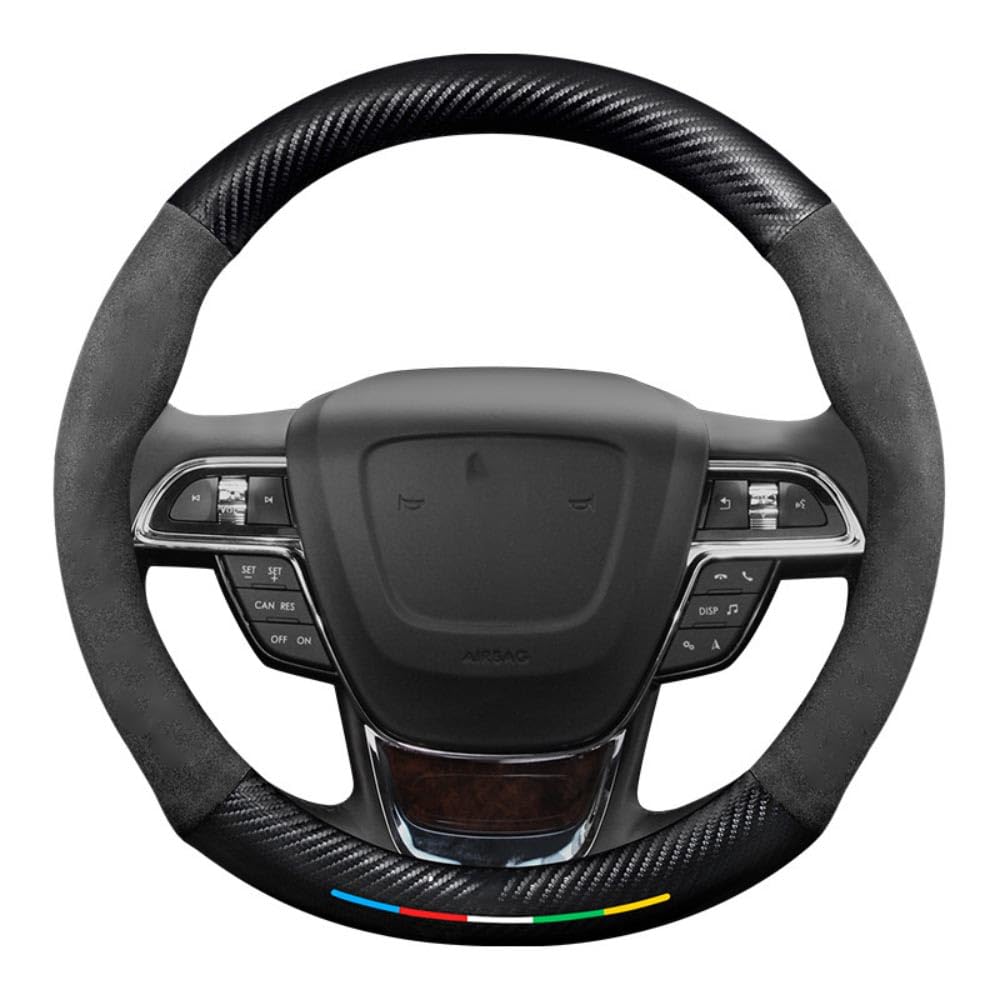 Autostuurhoes, Voor Lynk & Co 01 02 03 04 05 06 07 08 09 microvezelleer Comfort Duurzaamheid Veiligheid Wielbeschermer Interieuraccessoires,B/Red-Punch type