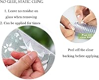 Vista 4 de Niviy Película de Privacidad para Ventanas Película de Vidrio Películas Decorativas para Ventanas Película Adherente para Ventanas Película