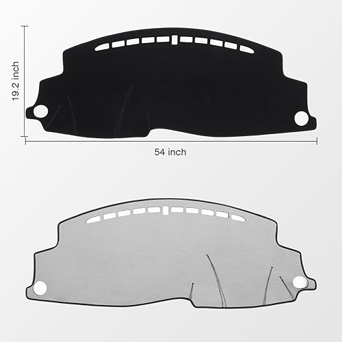 Miniatura 61 de KUST Cubierta de salpicadero de automóvil para Toyota RAV4 2013-2018, conducción con mano izquierda, antideslizante, cubierta de tablero de consola