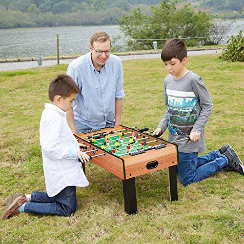 KHYTEBV Tischfußballspiel, lustiger Tisch mit Beinen, Fußballtisch, Fußballspiel für drinnen und draußen, Geschenke für Kinder, Jugendliche und Erwachsene – Bild 4