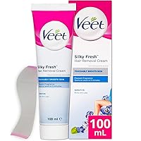 Vista 11 de Veet Fórmula para piel sensible con aloe vera y vitamina E, crema en gel de depilación dermatológicamente probada 6.76 onzas líquidas para piernas