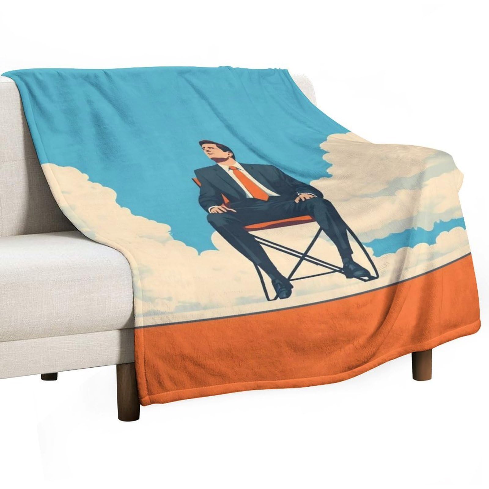 YHGSREUOH Office View (1) Flannel Blankets Fleece Soft Throw Lightweight Plush Gifts for Couch, Bed, Cozy Sofa Plush, Chair, Lovers 138x175cm(55x70in)