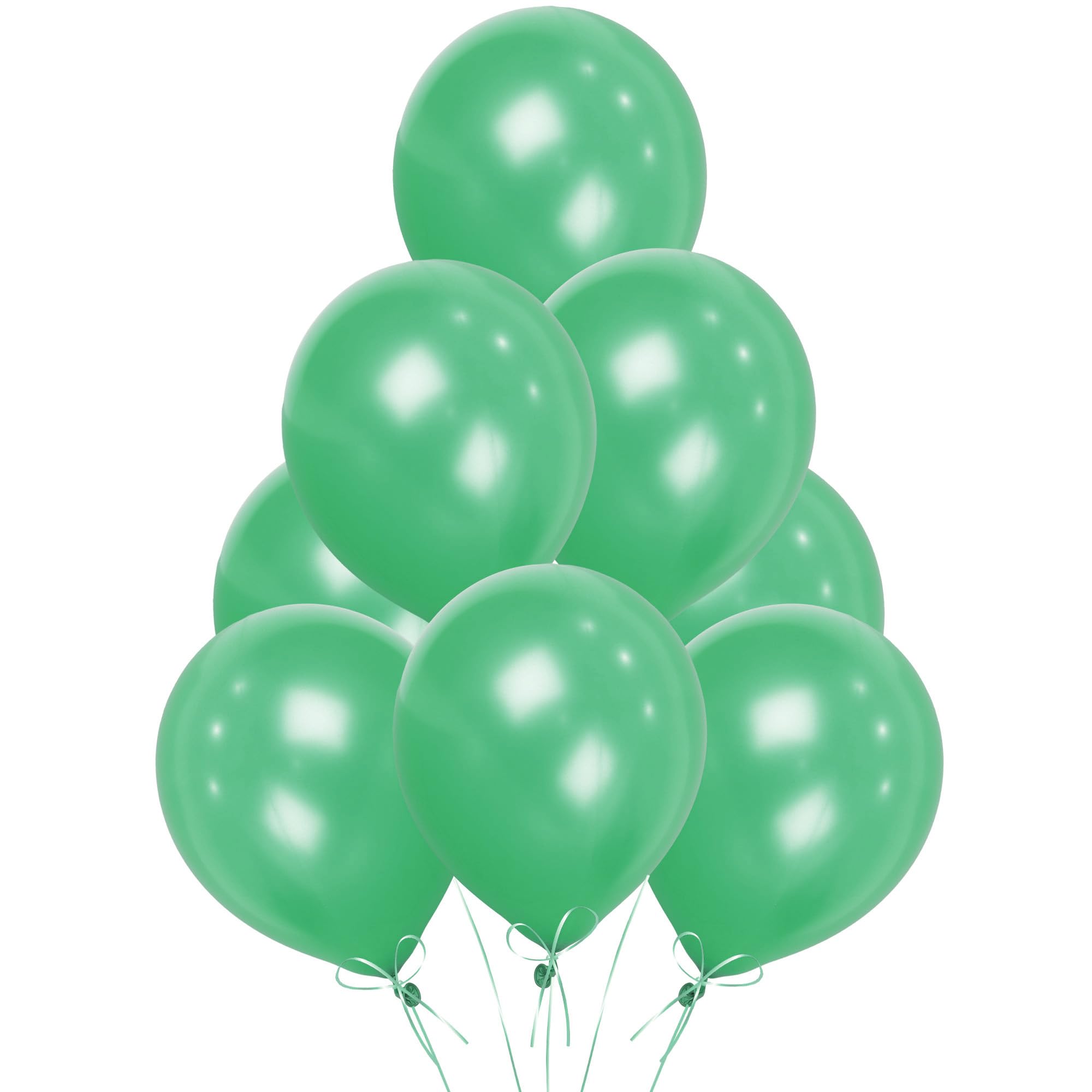 Shatchi Dark Green Green Balloons 25 Pack, Large 12 Inch Thick Latex Biodegradable Helium Party Balloons For Birthday, Wedding, Baby Shower, Valentine's Day Events Decoration For Balloon Arch Garland