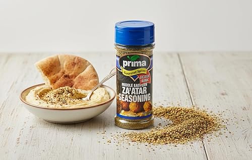Miniatura 2 de Prima Gourmet - Auténtica mezcla de condimentos Za'atar de Oriente Medio, mezcla de especias totalmente natural prémium con hisopo, zumaco, sésamo y