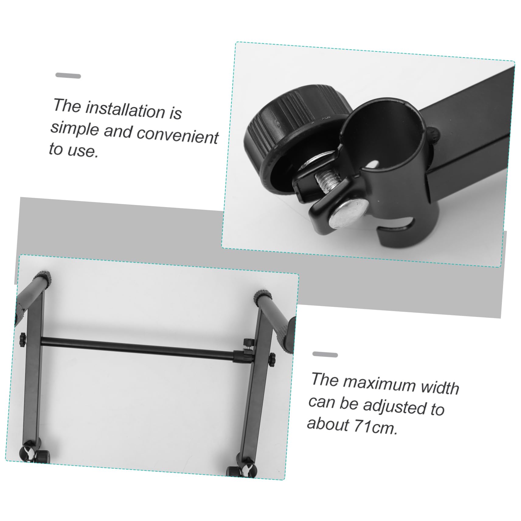 Toyvian Electronic Piano Rack Keyboard Rack Sturdy Rubber Feet Home and Stage Use Random Style