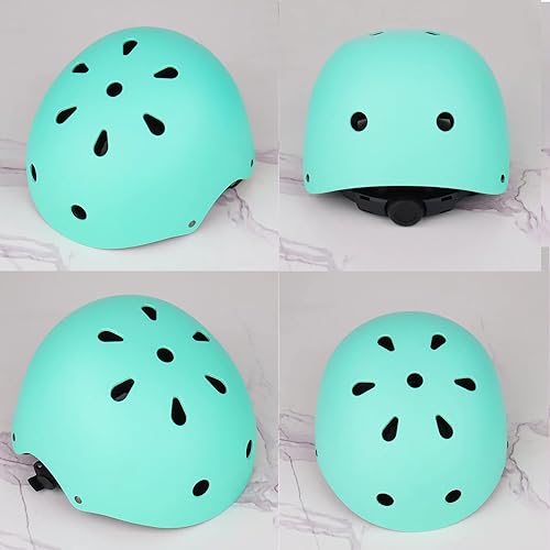 Miniatura 6 de Juego de casco de bicicleta para niños, certificado por la CPSC con rodilleras, coderas, muñequeras, casco ajustable para edades de 3-5-8-15 años,