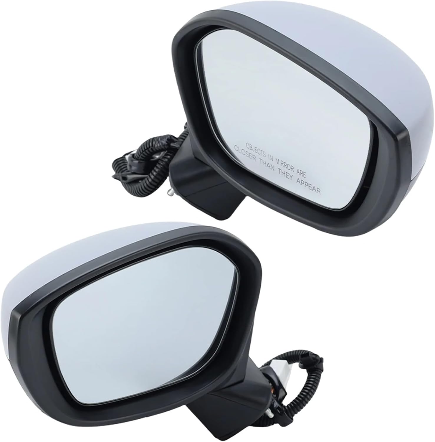 3 Wires Side Door Wing Mirror Assembly Compatible For Honda for Civic 2022 2023 Primer Gray Without Heated Door Rearview Mirror Car Accessories(1 pair)