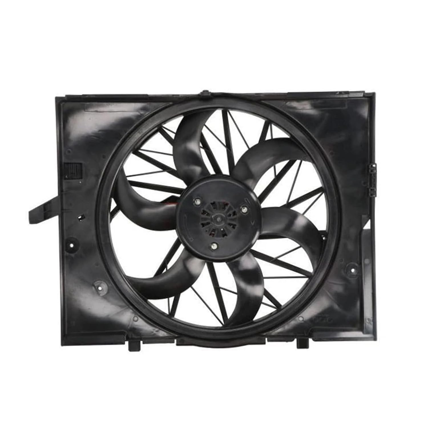 Radiator A/C Condenser Cooling Fan Assembly Compatible with BMW E60 E60N E61 5 Series 2002-2010 2.5L 17427540681 17417545809