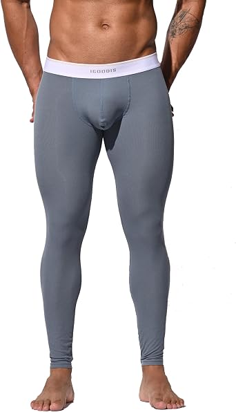 Mens Long Johns Soft Slim Thermal Long Underwear U1233