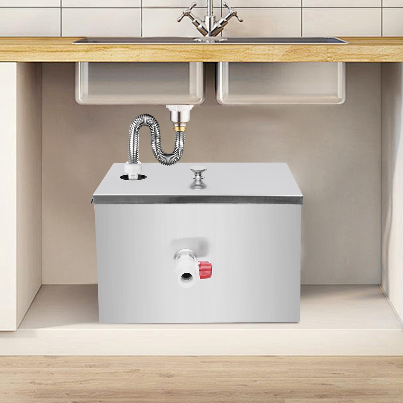 Kommerzieller Fettabscheider, Edelstahl Öl Wasser Separator, Fettabscheider
