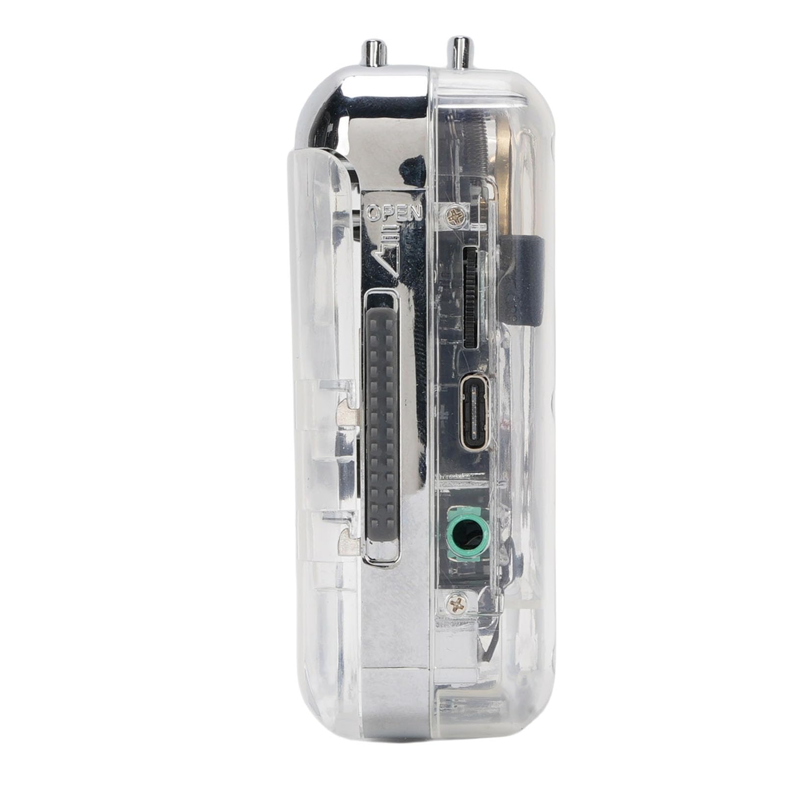 AMONIDA Kassettenspieler, Kassetten-zu-MP3-Konverter, Tragbarer Kassettenspieler mit 3,5-mm-Kopfhöreranschluss, Kopfhörer- und Wiedergabefunktion, Ideal für PC und Laptop