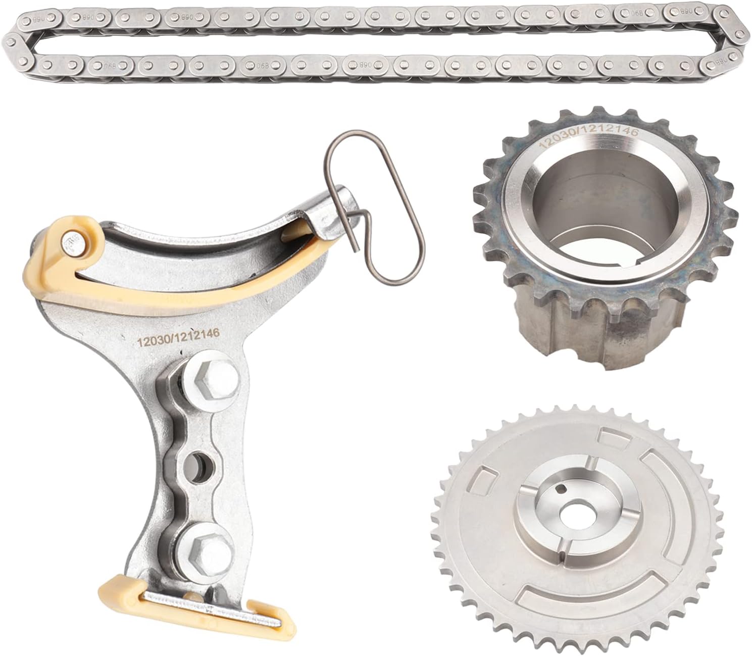 12030 Timing Chain Kit for GM [5.3/6.0/6.2L V8 NON-VVT] 16-V Engine 'GMT900' Trucks, 2007-2009 Gen2 Silverado & Gen3 Sierra, 2008-2010 Impala Tahoe Yukon Trailblazer Corvette CTS G8 9-7X H3
