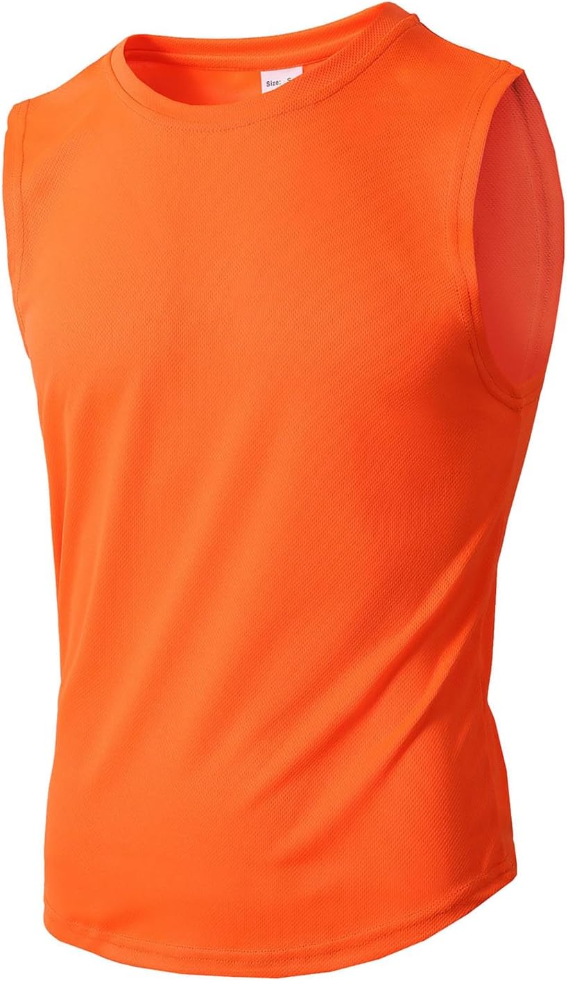 Men's Athletic Sleeveless Tops Stylish Workout Tank Lightweight Bodybuilding Vest for Fitness and Performance