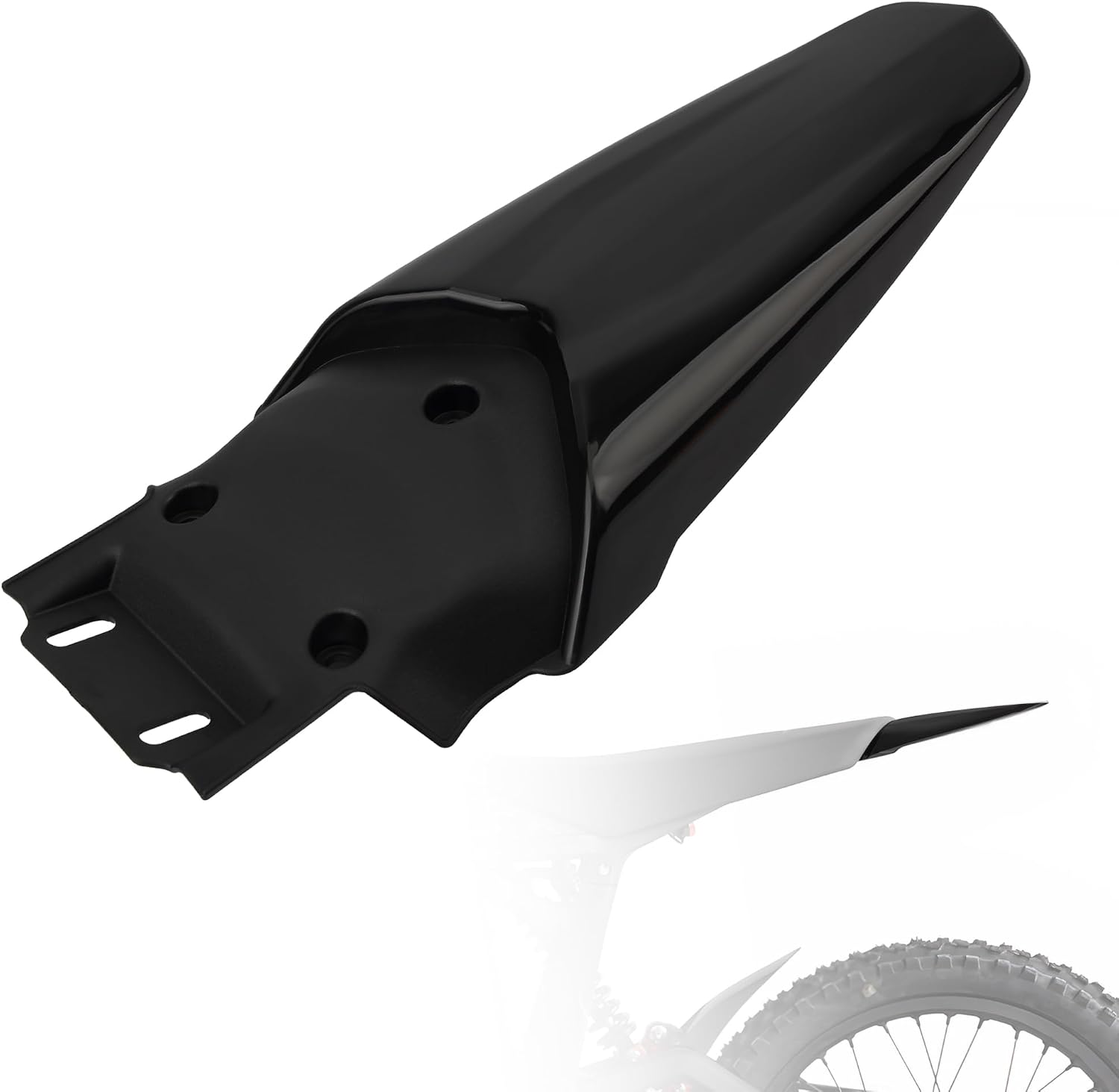 Black Rear Fender Ebike Mudguards Protector Replacement for Talaria Sting MX3 MX4 MX5 Electric Dirt Bike