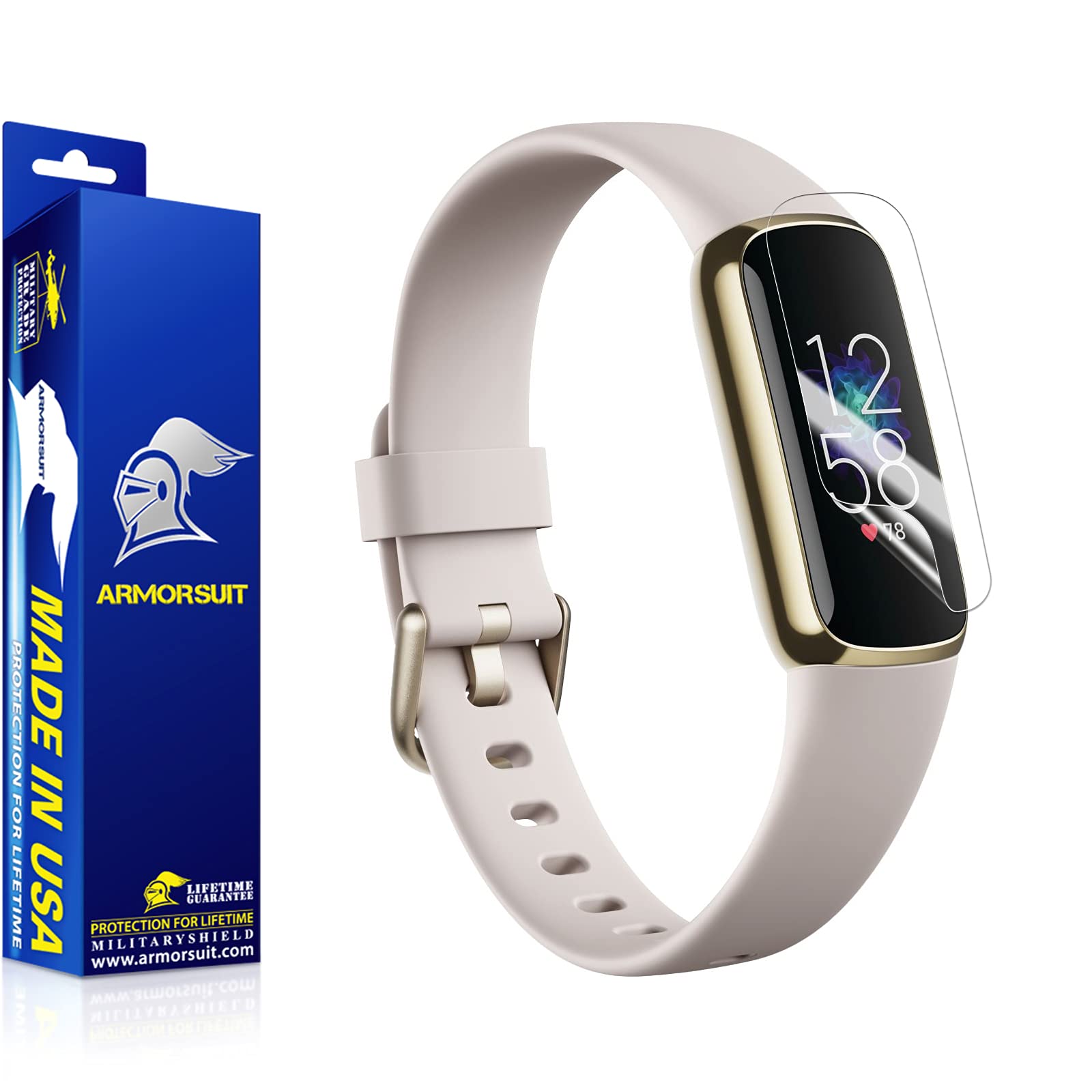 ArmorSuit 8 Pack for Fitbit Luxe (2021) Screen Protector MilitaryShield HD Clear Film - Made in USA