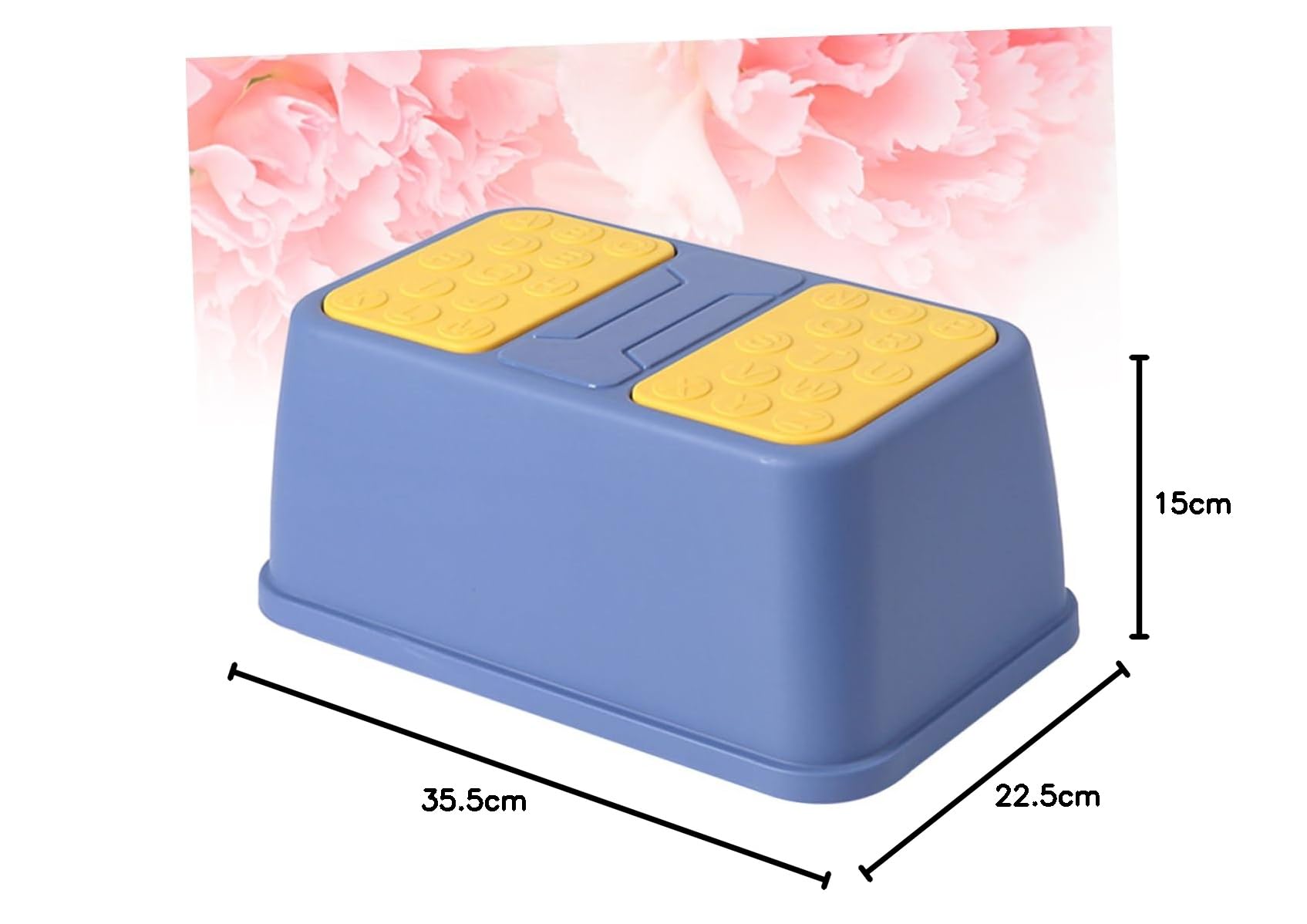 1pieza Escabel Infantil Antideslizante De Plástico para Lavabo y Baño De Mano para Azul