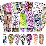 ⭐Paket enthält: Dieses Nailart-Set enthält 100 Blatt Nagelfolien-Transferaufkleber in verschiedenen Designs. Jedes Blatt misst 4 * 20 cm und reicht aus, um Ihre verschiedenen Anforderungen an Nail Art DIY zu erfüllen.