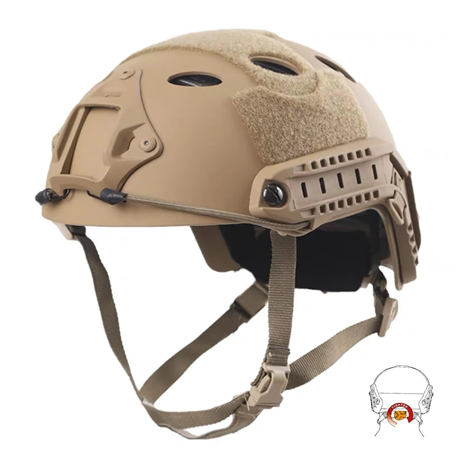 WLXW Casque Tactique CS avec Vision Nocturne, Casque Communication, Support Nylon L4G24, for Paintball, Airsoft, Tir, Cosplay