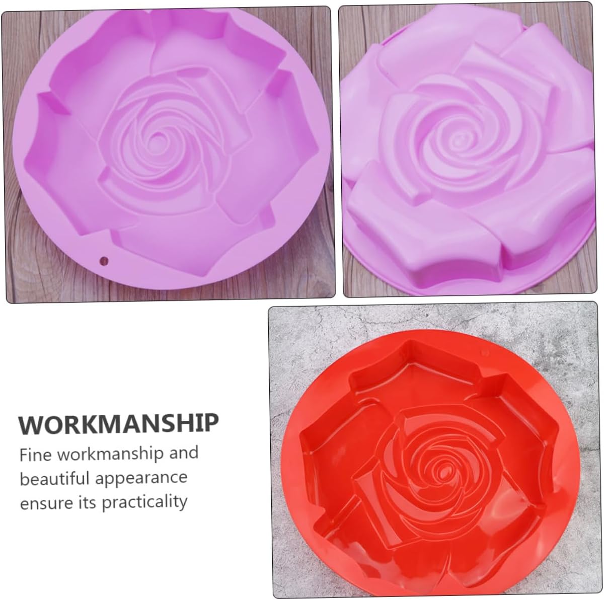 Rose Cake Mold Creative Silicone Bakeware for Baking Single Rose Shape Design for Crafting Unique Cakes Selection