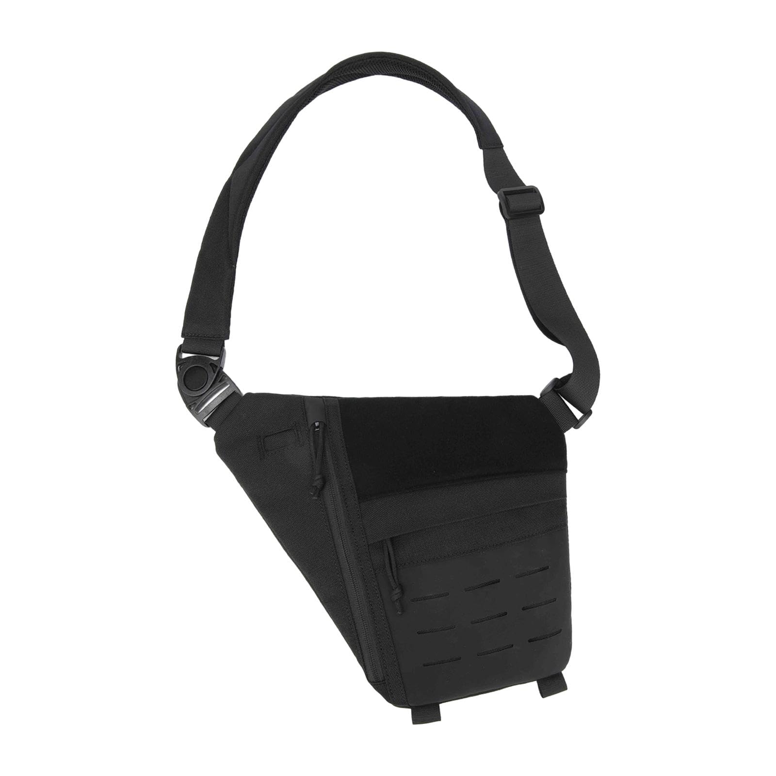 UJEAVETTE Men's Chest Bag Chest Pack Daypack for Outdoor Sports Motorcycle Backpacking All Black-picture-31
