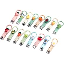 Nail Clippers Set,Cute Cartoon Fruit Animal Nail Clipper,Sharp Nail Clippers for Adult Childrens Kids Boys Kids Cartoon 18PCS