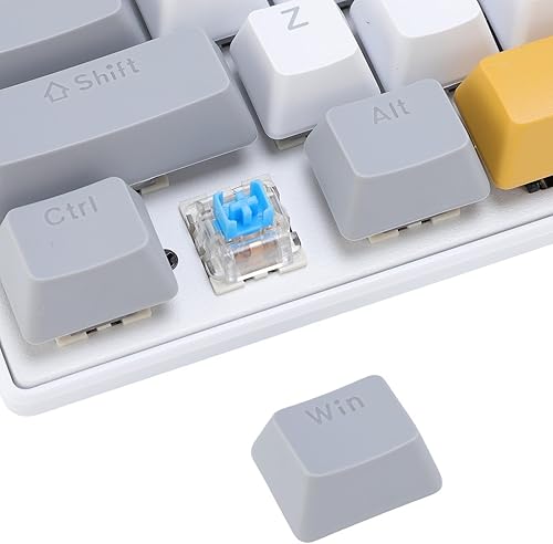 Miniatura 6 de Jectse Teclado RGB para juegos, 60% teclado mecánico con cable con interruptor azul, computadora ergonómica para computadora portátil y juegos