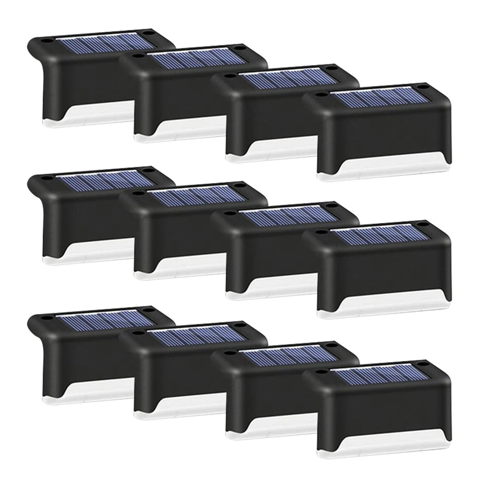 Światła na zewnątrz Solar Deck Lights Outdoor White 1 Pack Led Solar Garden Step Light Waterproof Do Deck Deck Schody Ogrodzenie Yard Patio Ścieżka (Emitting Color : 6 Pack)