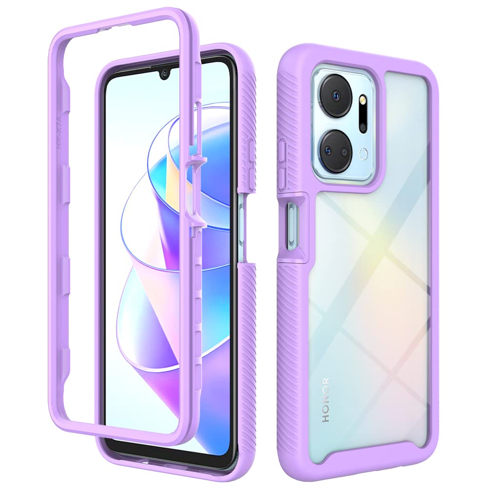 WVYMX - Funda Protectora Para Teléfono Huawei Honor X7a 3D Bling Gato & Perro En Relieve De Piel Sintética Con Ranura Para Tarjetas, Funda Magnética Con Función Atril, Correa De Muñeca, Color