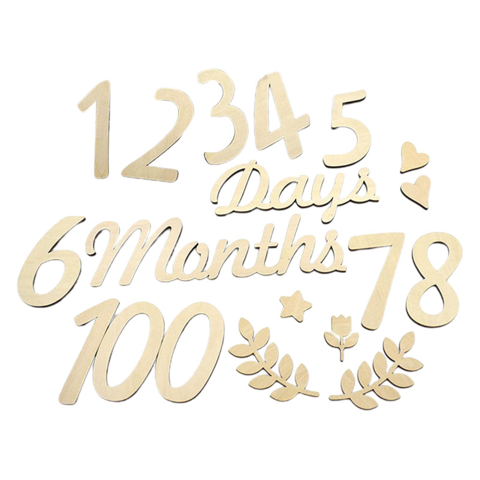 Youding Monthly Cards, Monthly Sign - Double-Sided Photography Birth Cards for Newborns 1st Year, Month by Month Celebrations & Moments Collection