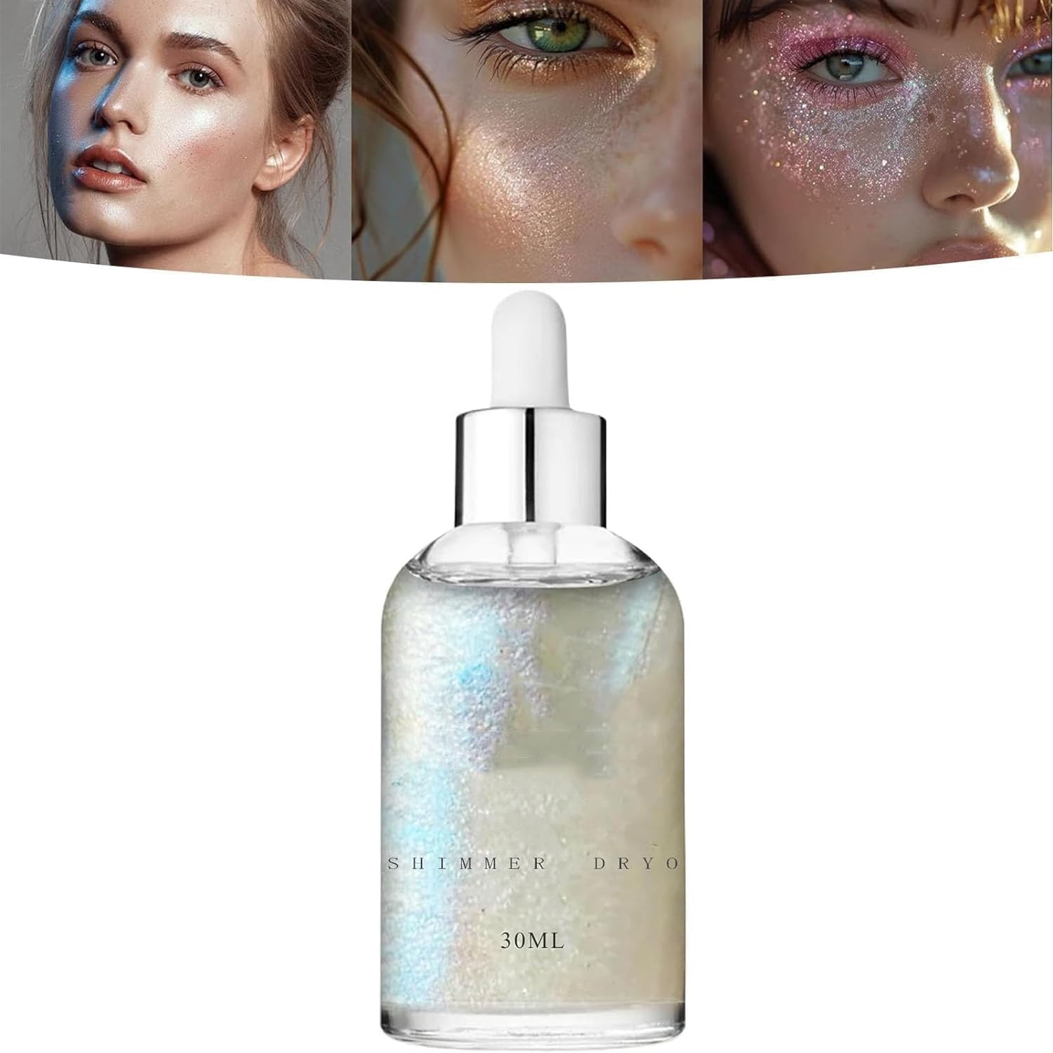 Orphic Body Shimmer, Opphic Body Glitter Oil, 30 ml Orphic Shimmer Dry Oil, Glowing Body Shimmer Dry Oil, Body Shimmer Lotion, Glitter Body Oil, Colour Changing Glitter Oil Under Light (Interstellar)