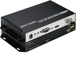 ORIVISION 4K@30HZ HDMI KVM USB LC Output Fiber Optic Extender Converter Audio Video Extender with Low Latency Single Mode 1 Core Transmission 10km