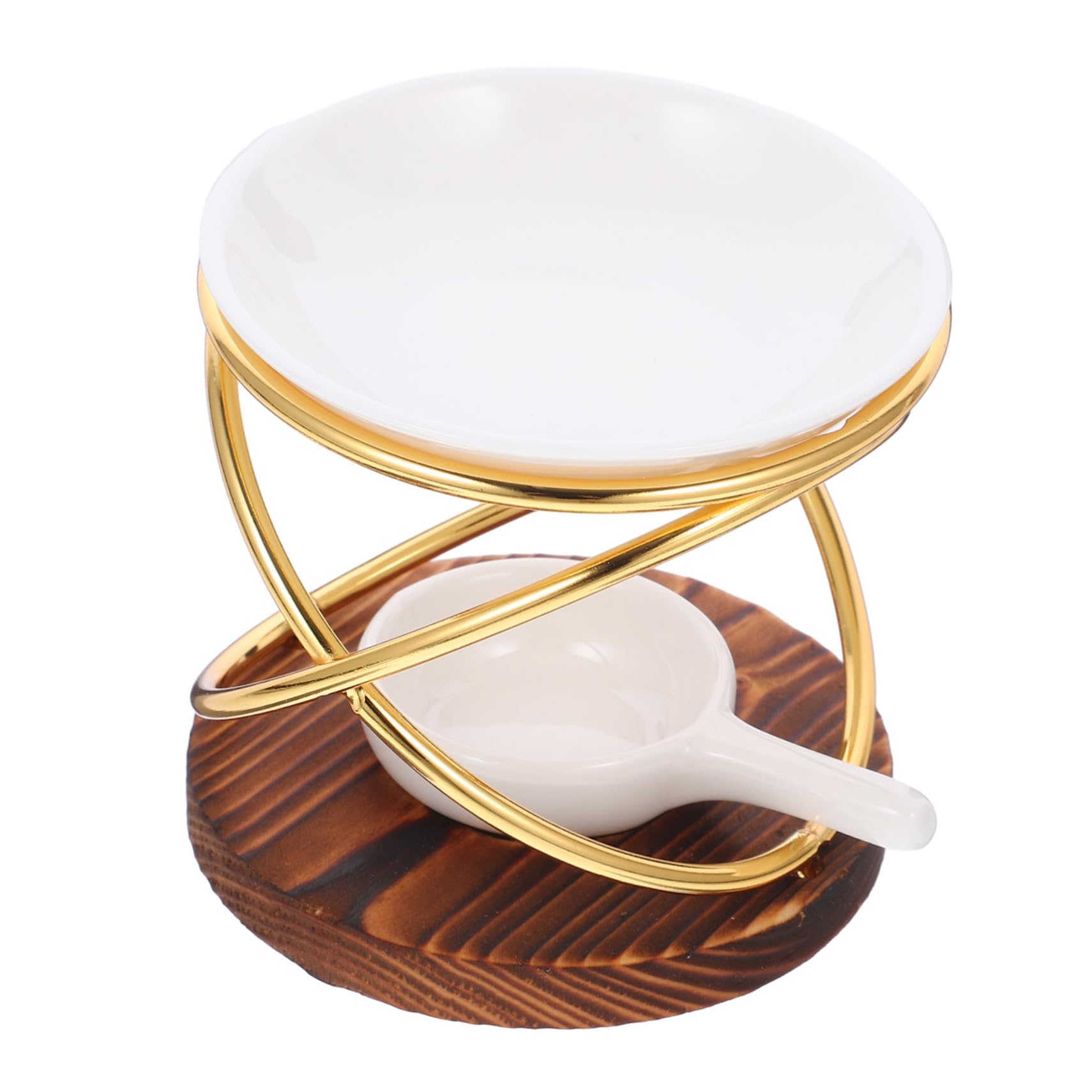 ULTECHNOVO 3stücke Ceramic Teelichthalter Diffuser Mit Und Eisenbasis Eleganter Duftlampe Für Ätherische Öle Für Zuhause Und Büro Fördert Entspannung Und Stressabbau